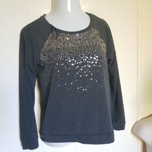 Embellished sweatshirt by Joe Boxer